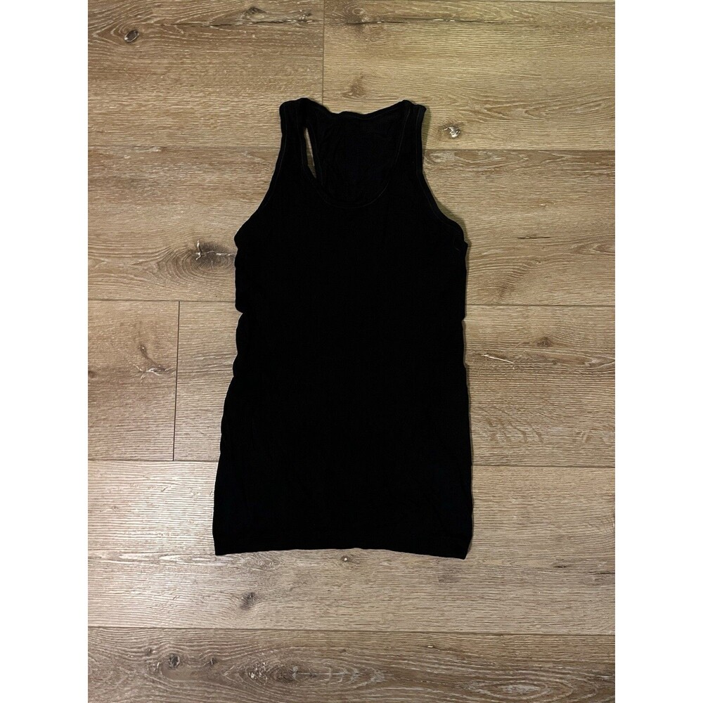 Sweat Beaty Womens Black Short Sleeve Workout Tank Top Size Small